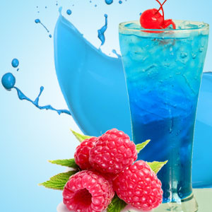 Blue Raspberry Slushie Delicious Fragrant Candle Soy Natural Handmade