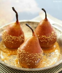 Caramel Dipped Pears 